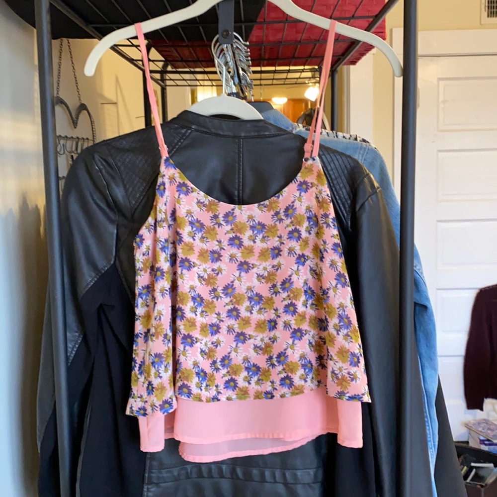 Floral print crop top